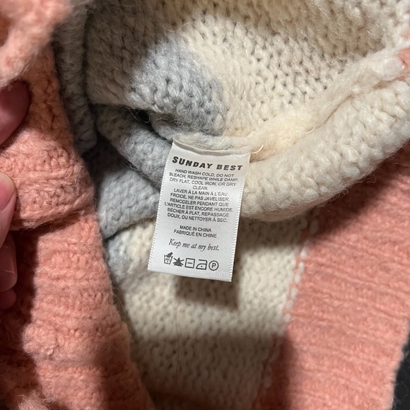 Aritzia Sunday Best Lennie Striped Ice Cream Sweater Size small - Picture 3 of 6